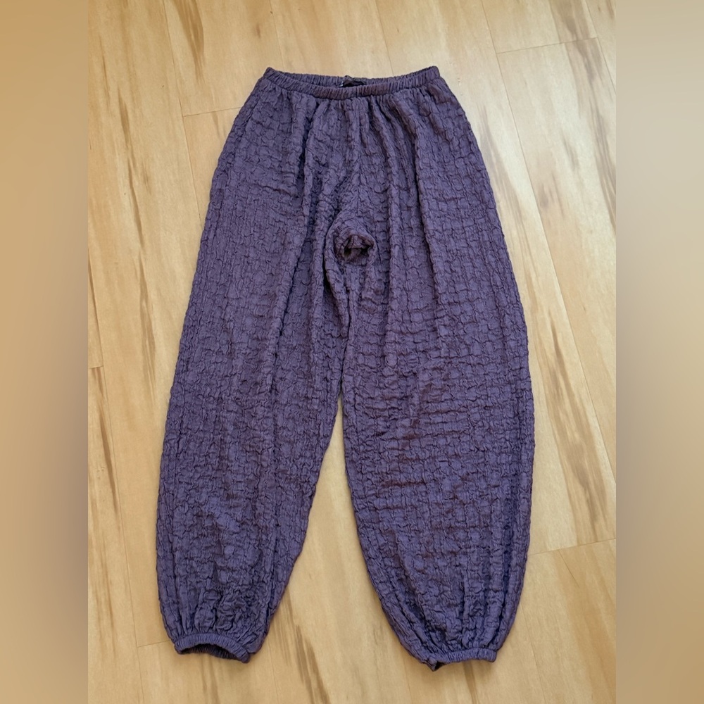 Zara Textured Balloon Pants - Picture 2 of 5